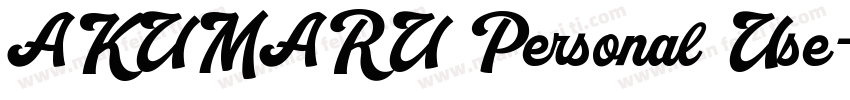 AKUMARU Personal Use字体转换